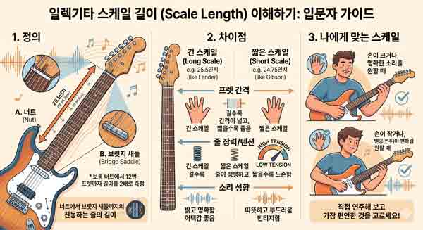 일렉기타넥스케일길이