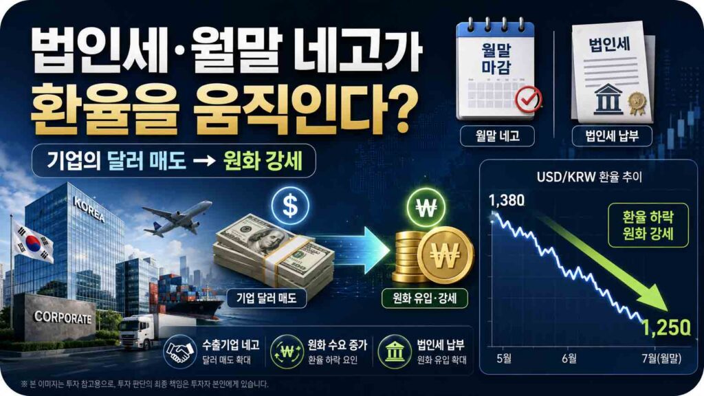 법인세월말네고환율