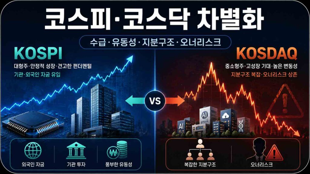 코스피코스닥차별화