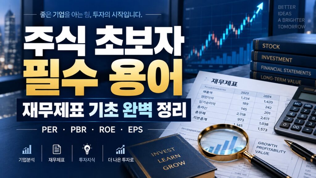 주식초보자 필수용어 블로그 대표이미지