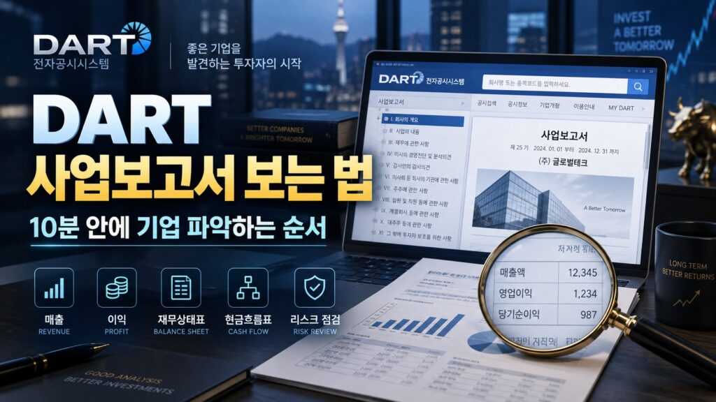다트 사업보고서 보는 법 대표이미지