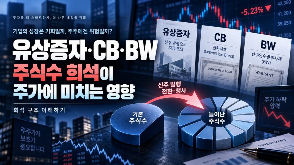 유상증자 주가희석 대표이미지