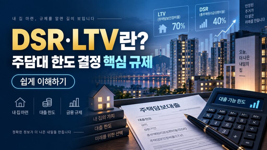 DSR LTV 주담대 한도 결정