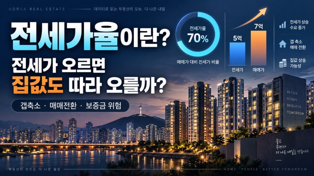 전세가율이란 전세와 집값