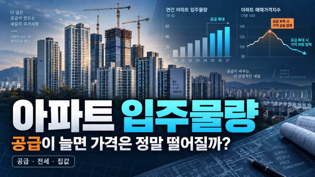 아파트 입주물량 블로그 대표이미지