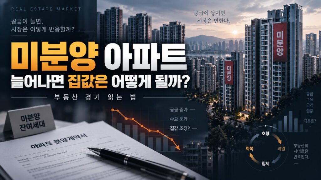 미분양 아파트 집값 설명 이미지