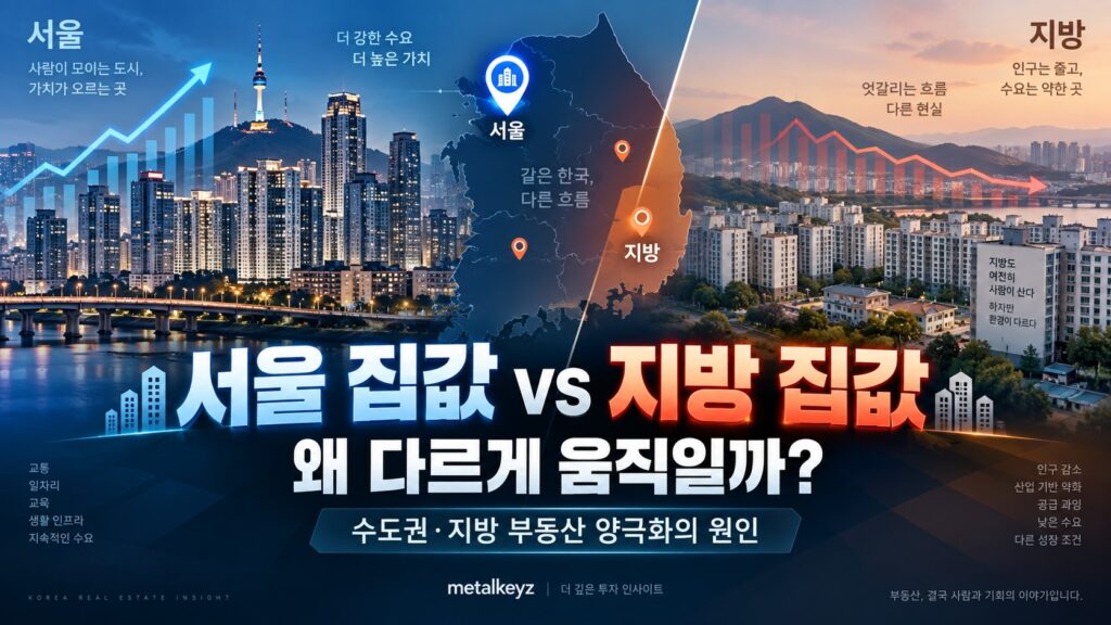 서울 집값 지방 집값 비교 이미지