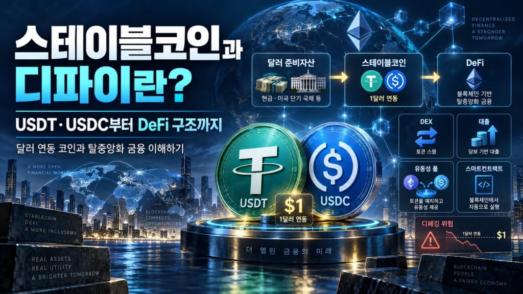 스테이블코인과 디파이 블로그 대표이미지