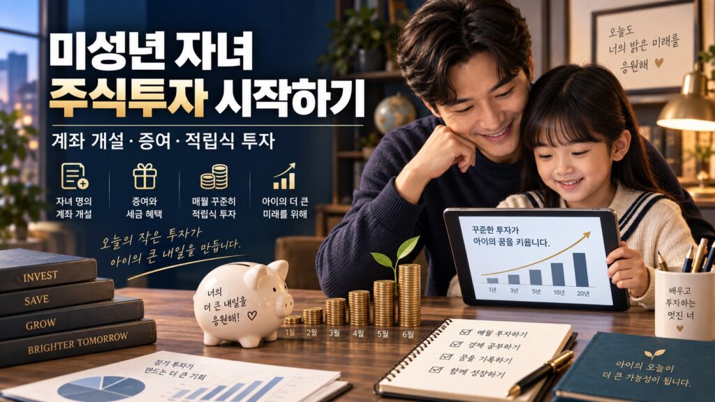 미성년자녀주식투자시작하기이미지