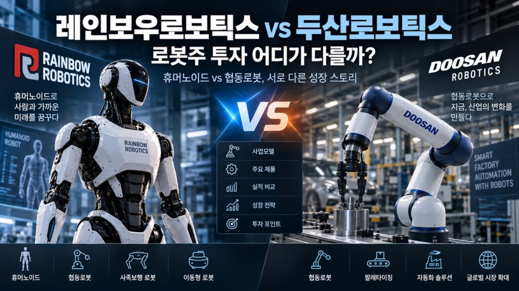 레인보우로보틱스두산로보틱스비교이미지