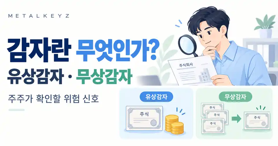 유상감자와 무상감자의 차이 및 주주가 확인할 위험 신호를 살펴보는 투자자 일러스트